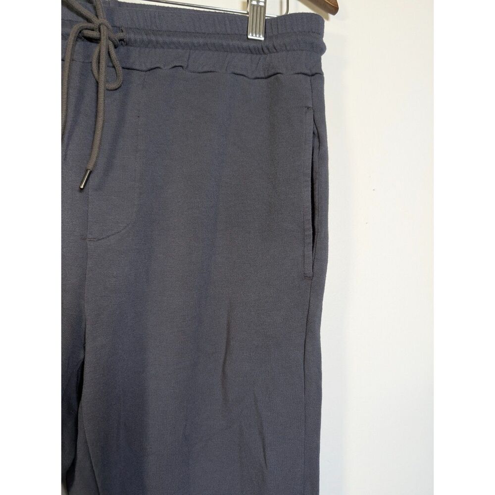 Velvet By Graham Spencer Crosby Luxe Fleece Joggers Charcoal Grey M Unisex Fit - Picture 5 of 8